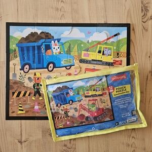 Mudpuppy Construction Site Pouch Puzzle